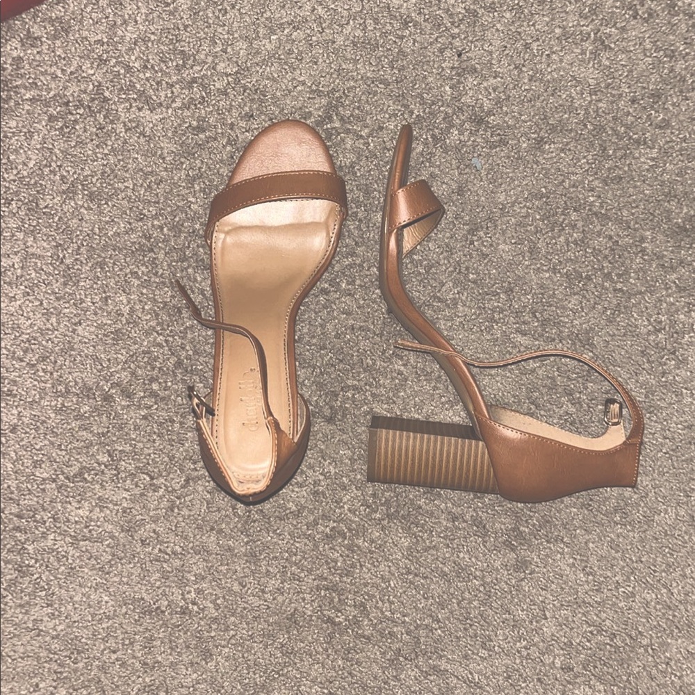 charlotte russe light brown high heels